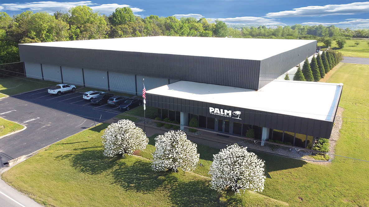 Palm Technology Headquarters Arial Shot of our facility located outside Nashville, TN in La Vergne