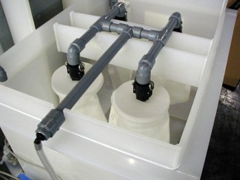 Electroless nickel plating filtration system featuring Palm Technology's Bag filter for high-efficiency particle removal