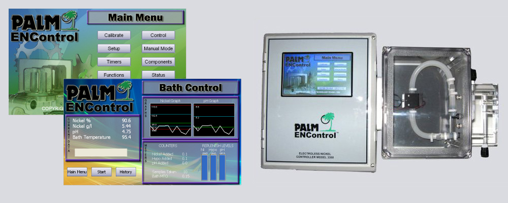 User-friendly main menu of the Model 3300's 7-inch touchscreen, providing access to system settings, alerts, and control parameters.