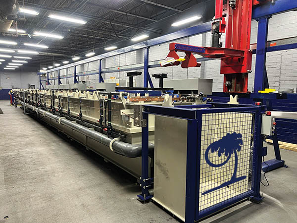 Single Hoist Barrel Nickel Plating line for medical devices