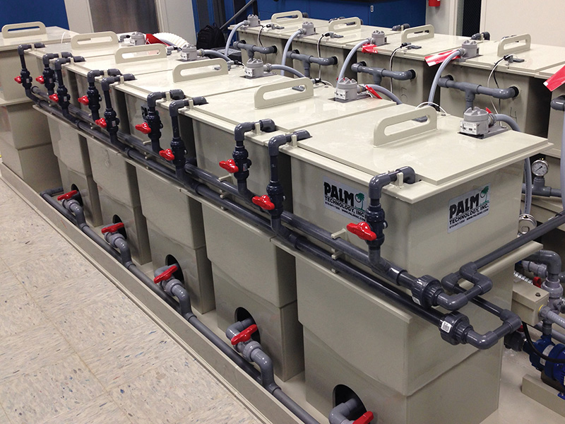 Manual lab line for various types of plating operations