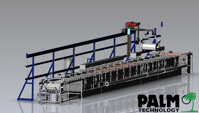 Image of an automated plating line